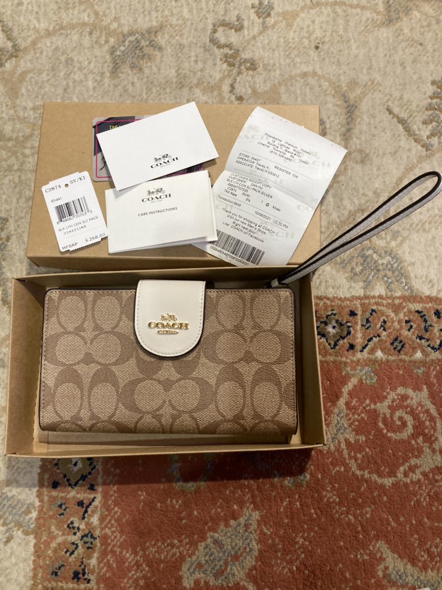 COACH シグネチャー コーチ 二つ折り財布 COACH コーチ シグネチャー