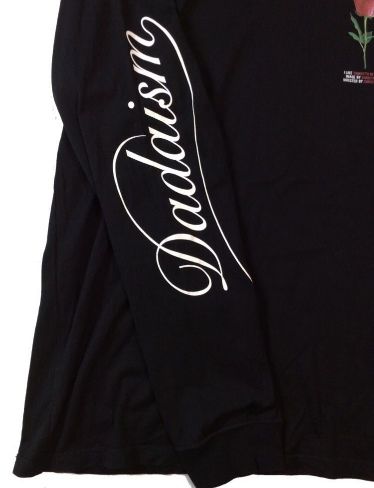 CHRISTIAN DADA クリスチャンダダ 袖プリント 長袖Tシャツ ブラック 48