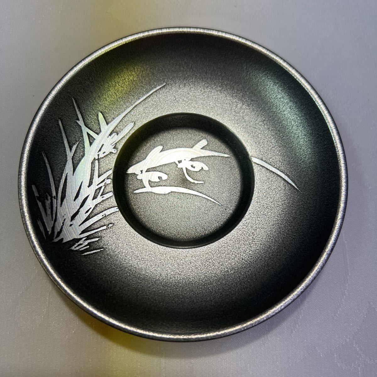 茶托 錫製 煎茶道具 | 茶道具 唐物 茶器 5客 古錫 錫半
