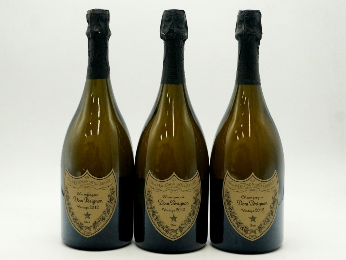 お得 1スタ!【未開栓/3本セット】ドンペリニヨン 2012 750ml 12.5