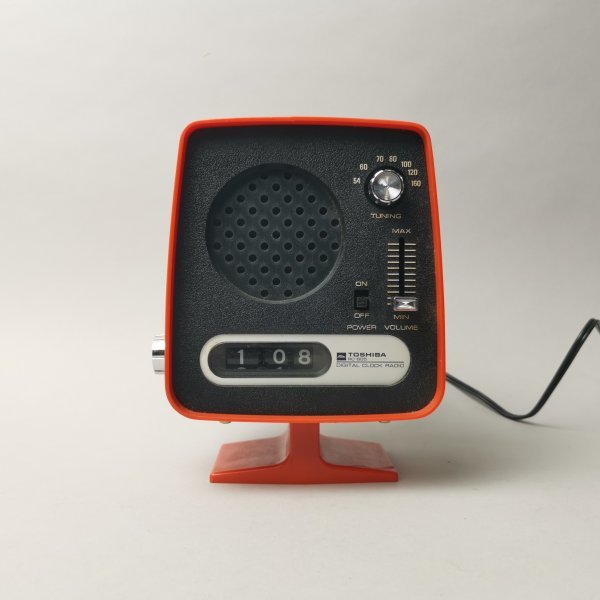 RC-605 Toshiba 東芝 昭和レトロ Forms Future Radio Clock – Digital