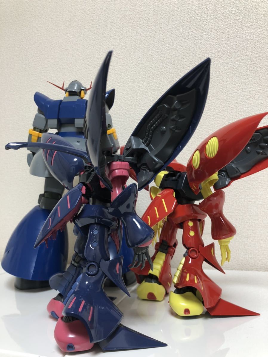 ジャンク品 MG 1/100 キュベレイ2体 パーフェクトジオング 組立済 