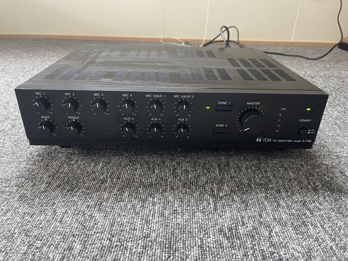 TOA PAアンプ A-1706 トア 動作良好 A-1706｜Yahoo!フリマ（旧PayPay