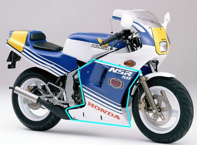 HONDA NSR50 純正ロアーカウル 左右セット NSR50 ロアーカウル左右セット 純正新品 パーツ ホンダ用 【公式通販】
