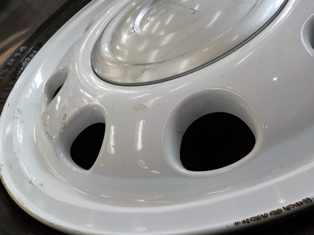 スズキ純正　155/65R14　4.5J+45　4H　100　ハブ54 +45 スズキ純正 4H タイヤ・ホイールセット 2025年製ミシュラン付 中古★送料無料