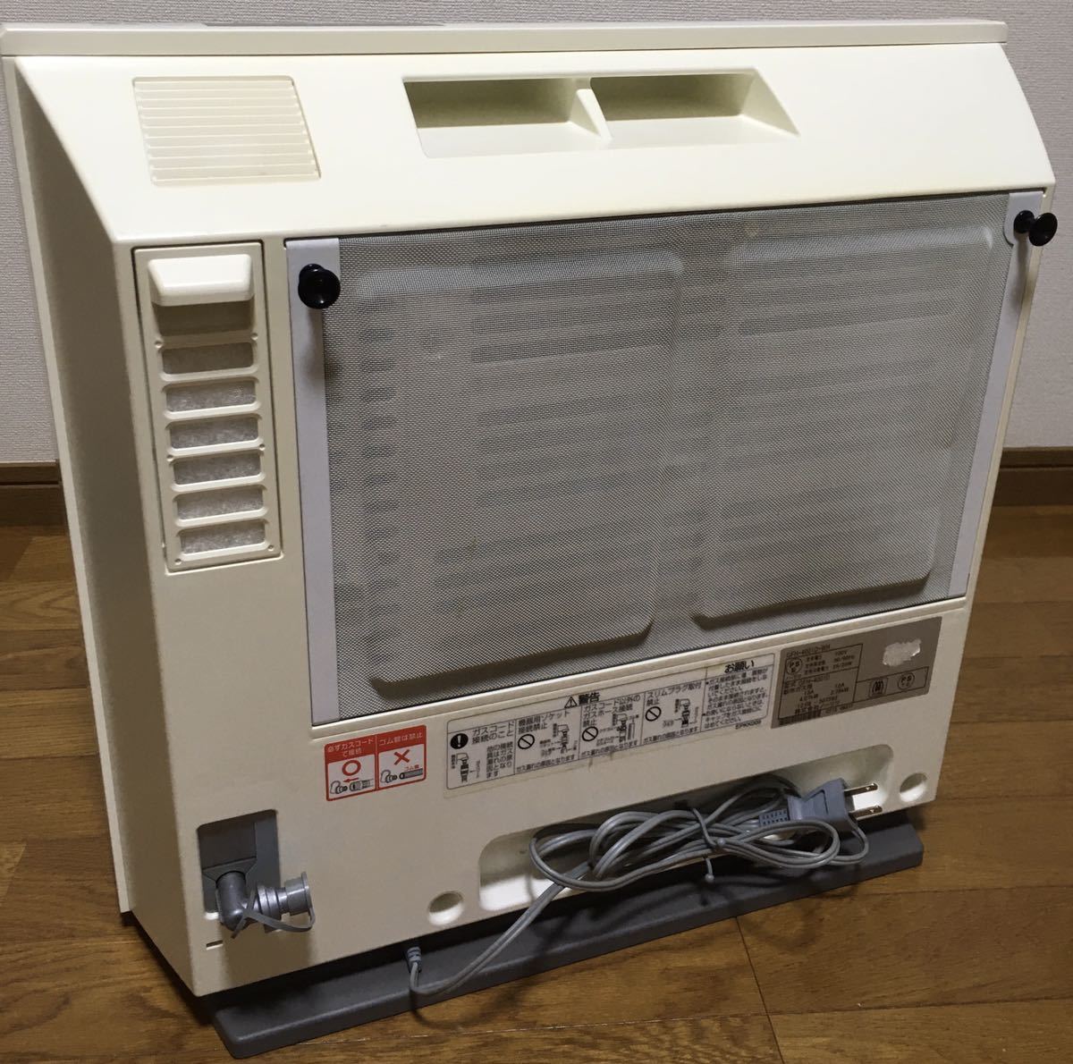 ノーリツ ガスファンヒーター GFH-4001D-WH 都市ガス 12A 13A 木造11畳
