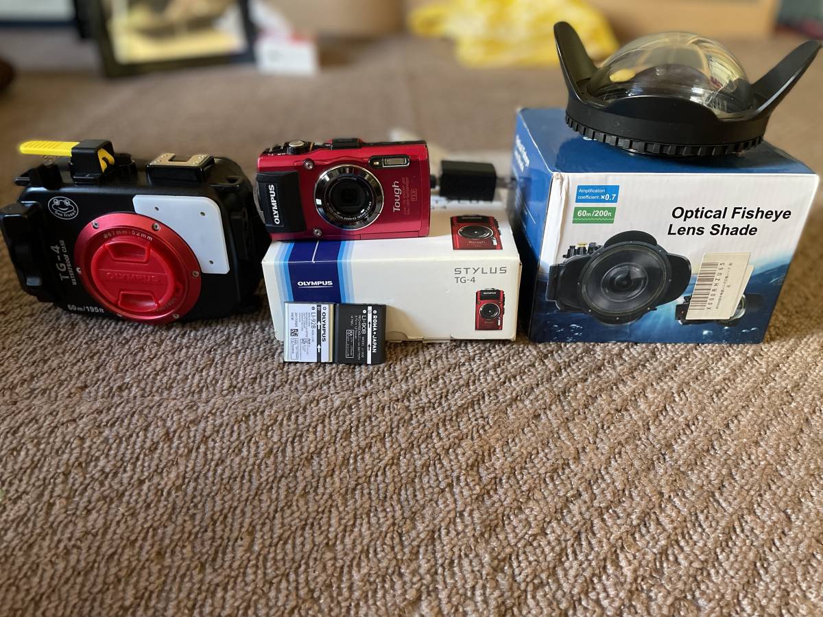 OLYMPUS オリンパス TG-4 RED + SeaFrogsハウジング