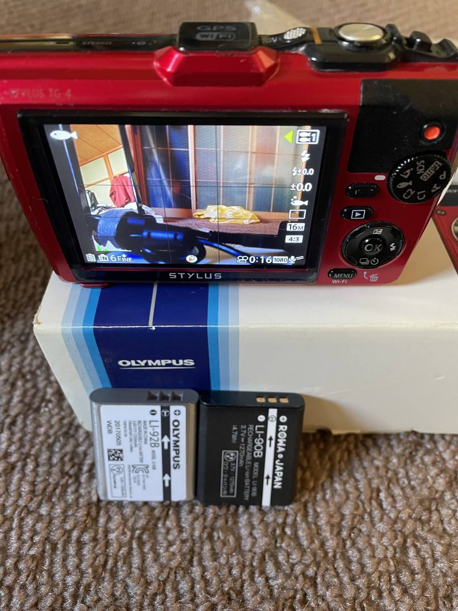 OLYMPUS オリンパス TG-4 RED + SeaFrogsハウジング