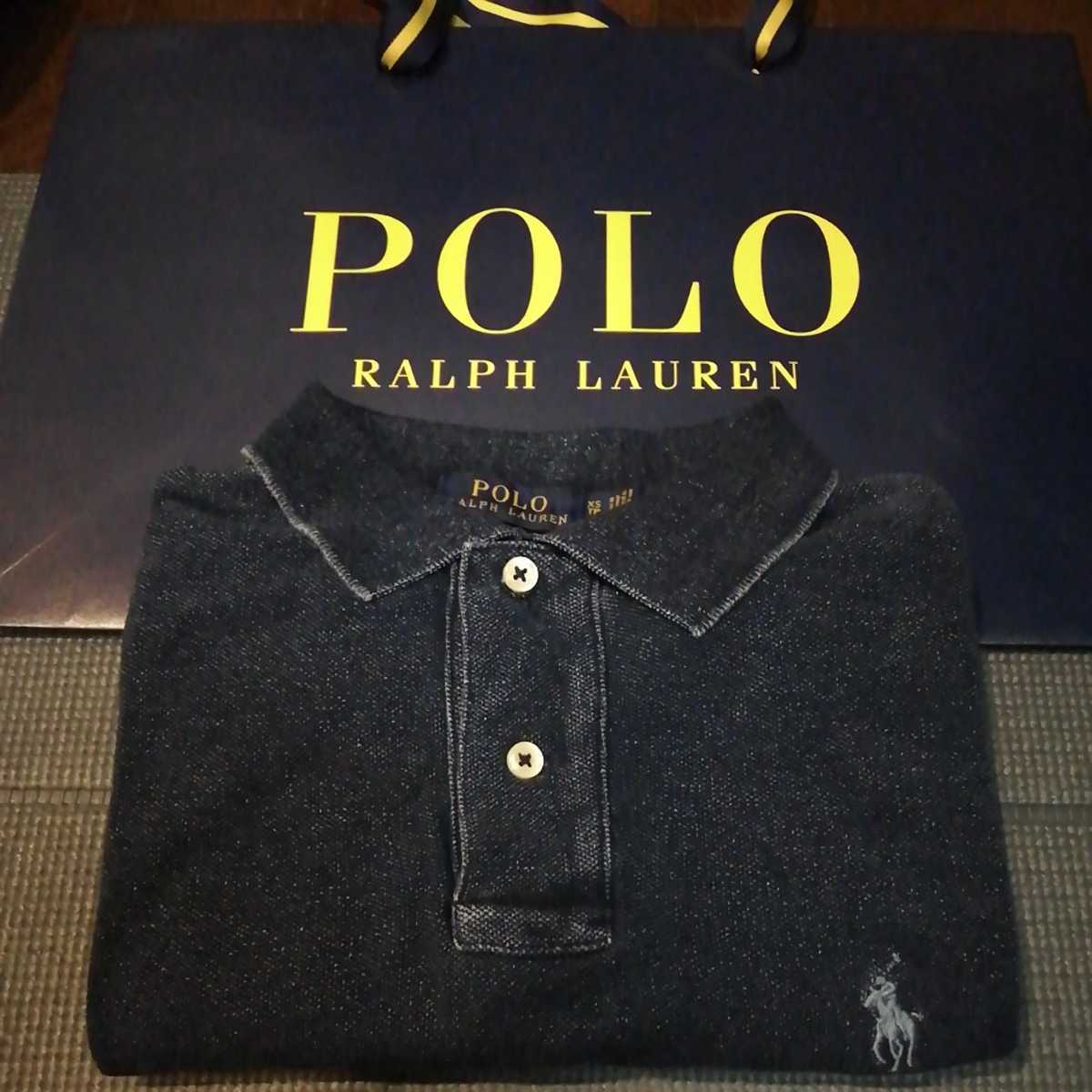 RALPH LAUREN ラルフローレン ヴィンテージ加工ポロシャツ XS RRL (S 