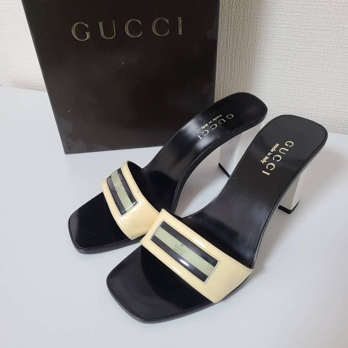 GUCCI グッチ サンダル ミュール 36C 23 GUCCI グッチ】ミュール サンダル 靴 36C（約23.0cm） 箱付き