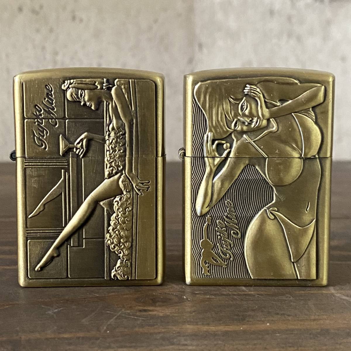 2個セット】新品 ☆ ルパン三世 峰不二子 オイルライター ZIPPO型  