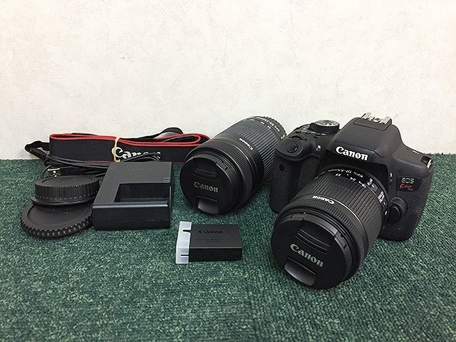 品質保証，本物保証 SSD45854相 Canon デジタル一眼レフカメラ EOS kiss X8i レンズ EFS 18-55mm 0.85m/2.8ft EFS 55-250mm 0.85m/2.8ft 充電器 その他付属(キヤノン)｜売買されたオークション情報、yahooの商品情報をアーカイブ公開 - キヤノン