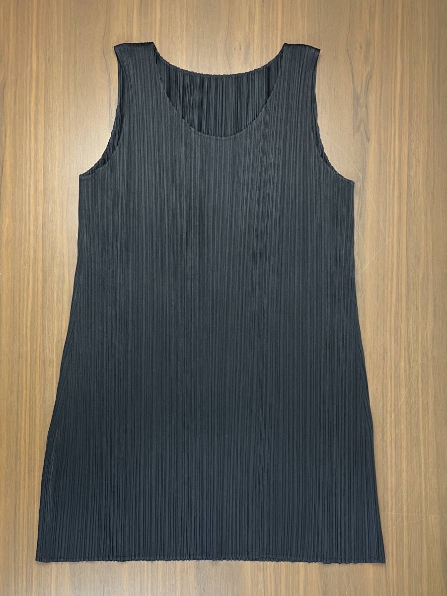 PLEATS PLEASE イッセイミヤケ ノースリーブ チュニック カットソー