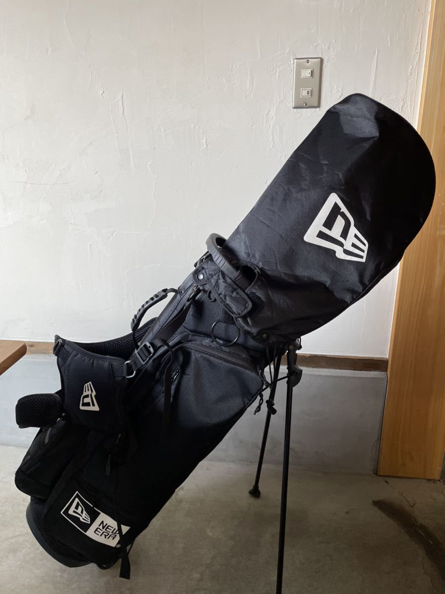 美品 NEWERA GOLF Cart Caddie Bag ブラック ニューエラゴルフ カート 