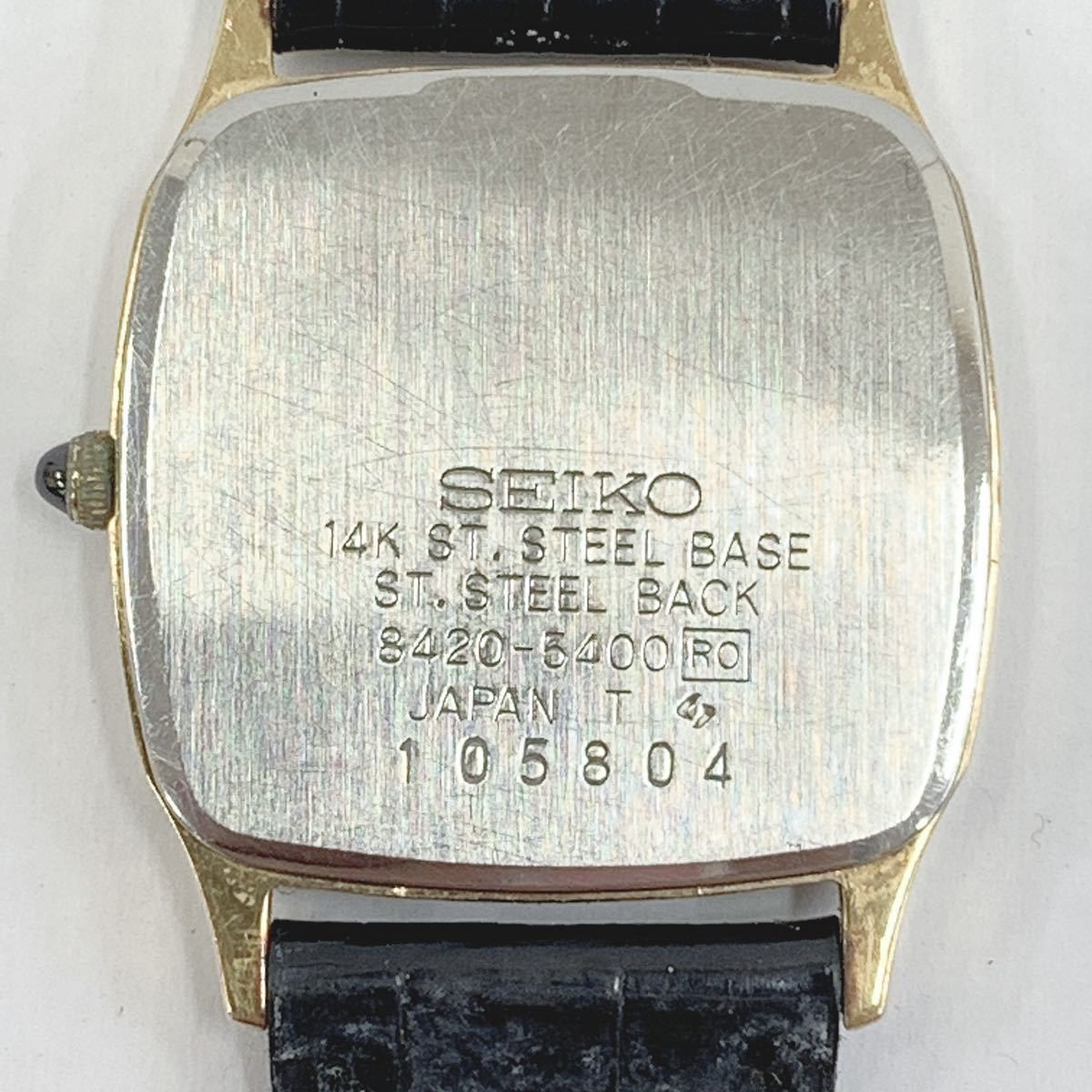 動作品 SEIKO セイコー EXCELINE エクセリーヌ 8420-5400 14K+SS 14金 