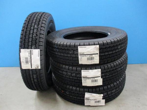 即納！ 軽トラ 冬タイヤ【145R12 6PR】ブリヂストン W300 145/80R12