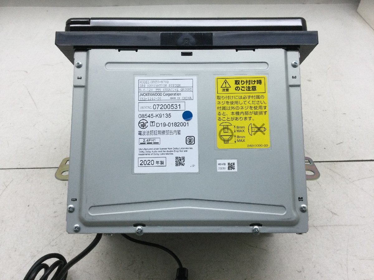 ダイハツ純正 ナビ NMZK-W70D 地図データ：2019年(トヨタ、ダイハツ 