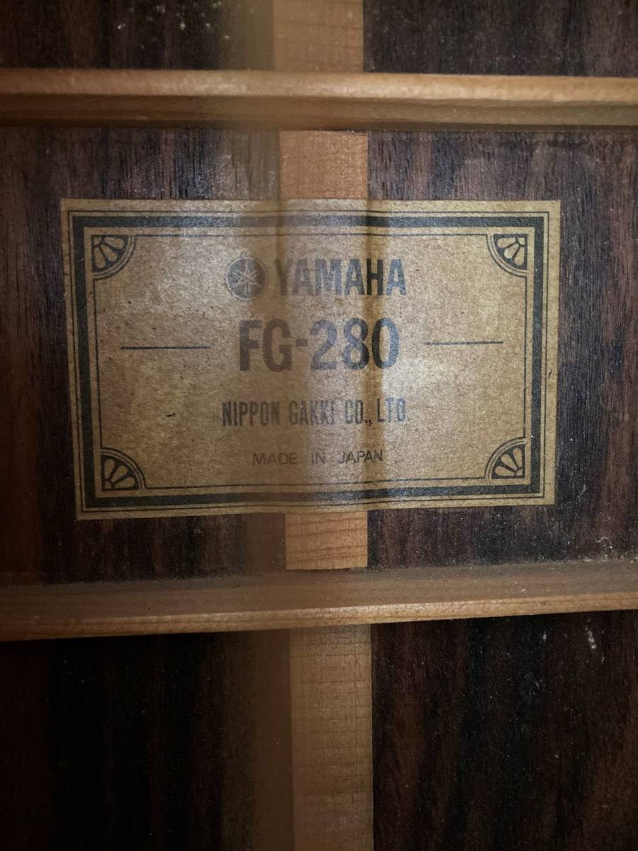 日本製 YAMAHA FG-280 アコースティックギター ハードケース付 FG-280