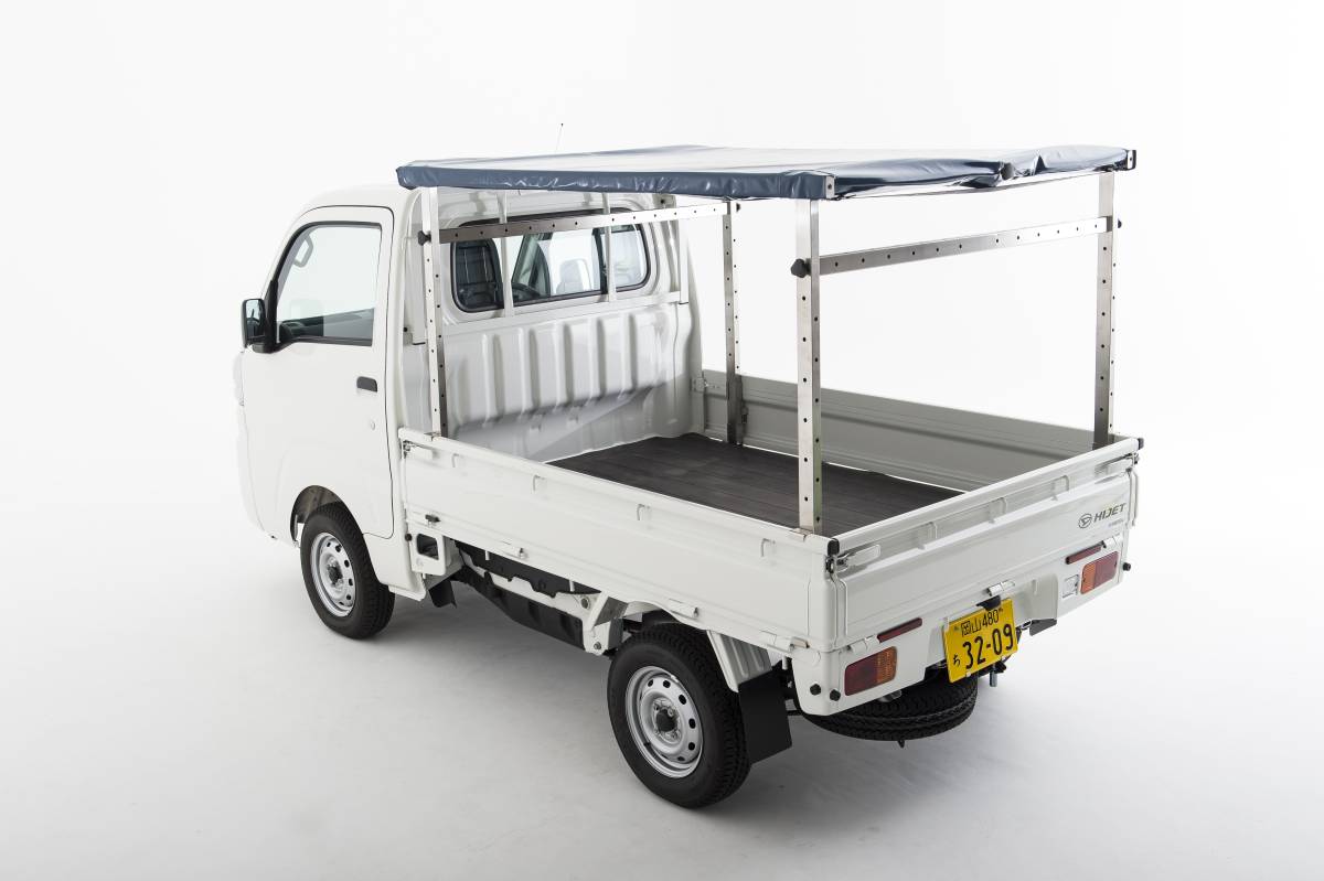 溶接・穴あけ不要》 軽トラ用 荷台キャリア【軽トライアングル】 伸縮 