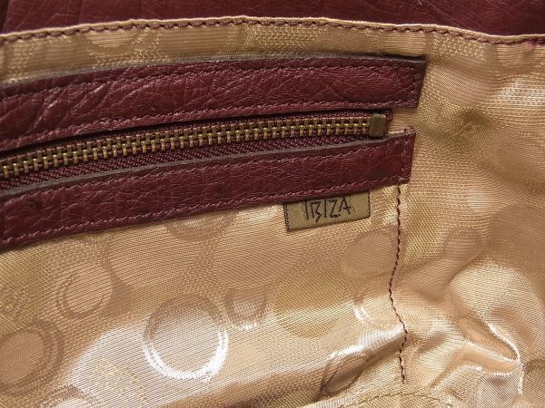 GJ8672▽イビザ IBIZA*オーストリッチレザー/本ダチョウ革*パッチ