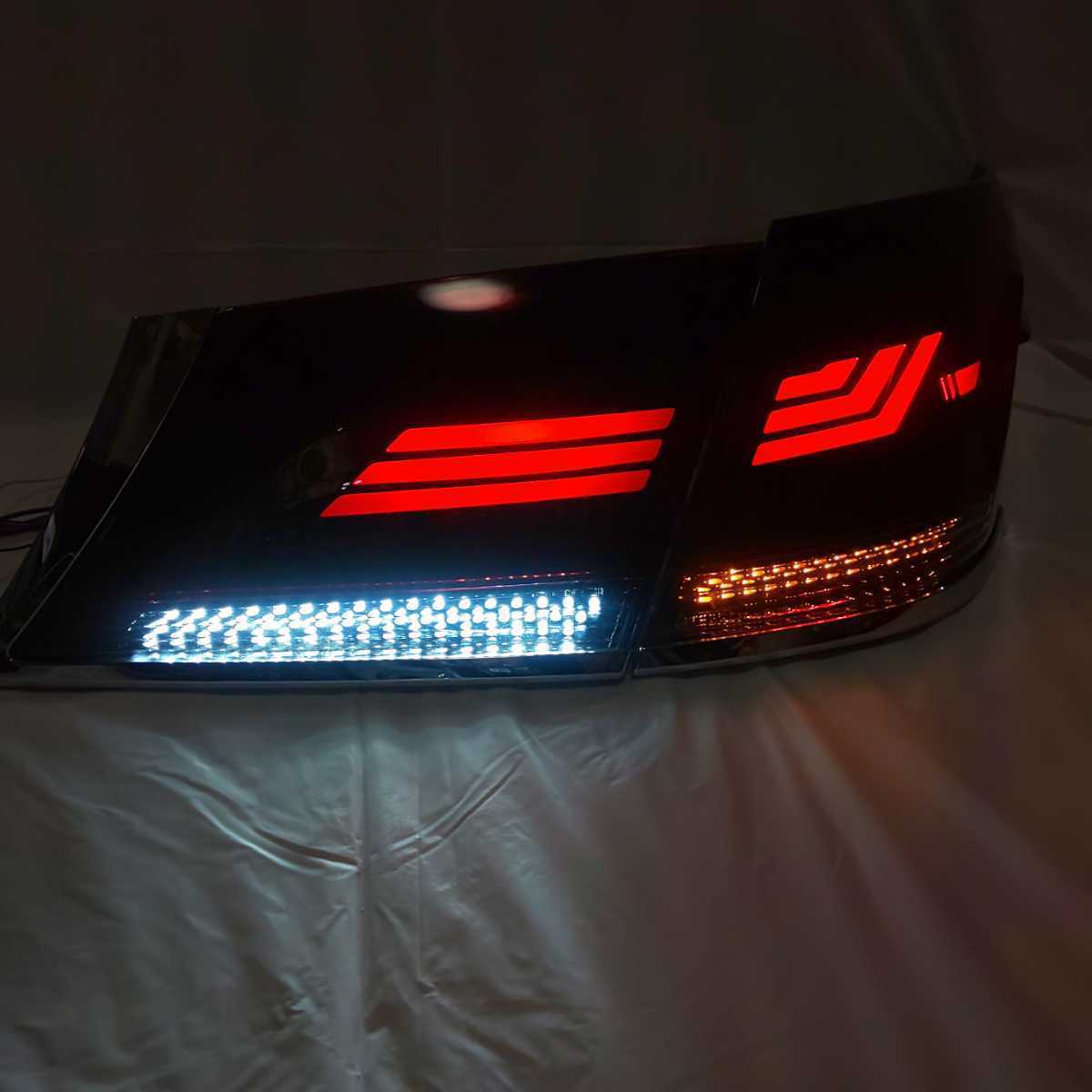 210 クラウン アスリート 流星仕様 アクリル LED テールランプ 4灯化 