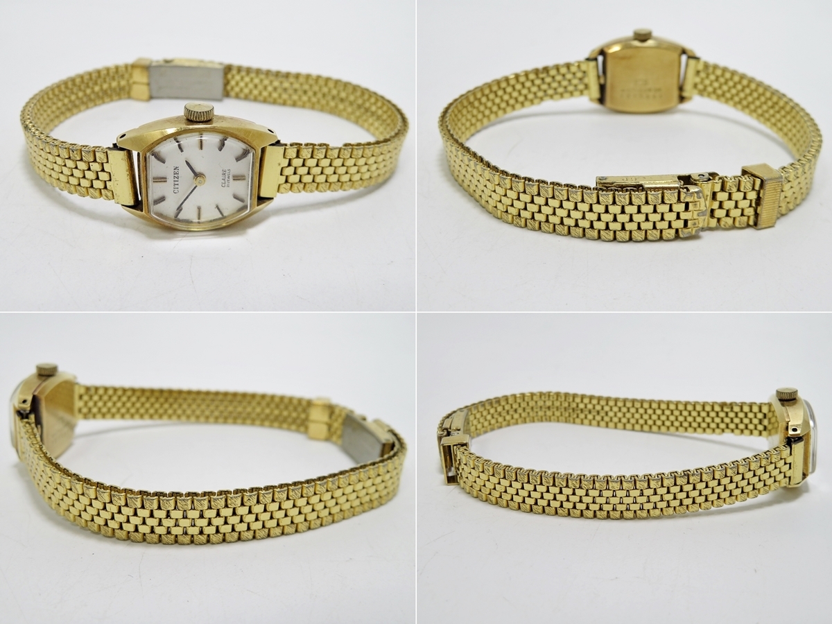 CLAIRE CITIZEN K18 4-671406 SK 21石 2針 シチズン Citizen Watch 