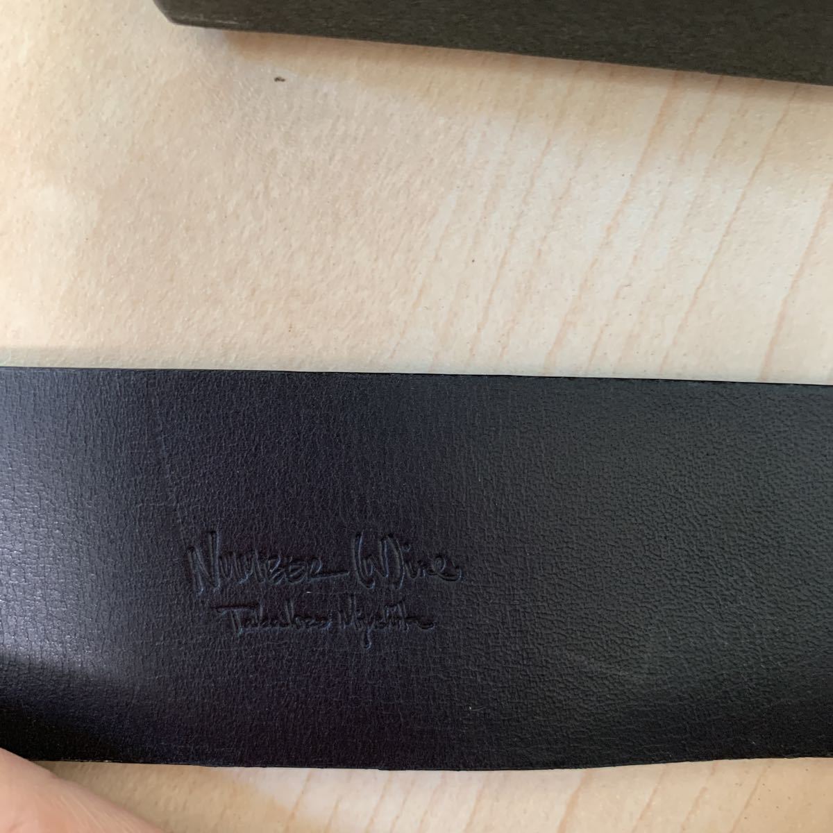 07SS NUMBER NINEナンバーナイン レザーブレスレット ヌバック 当時物 