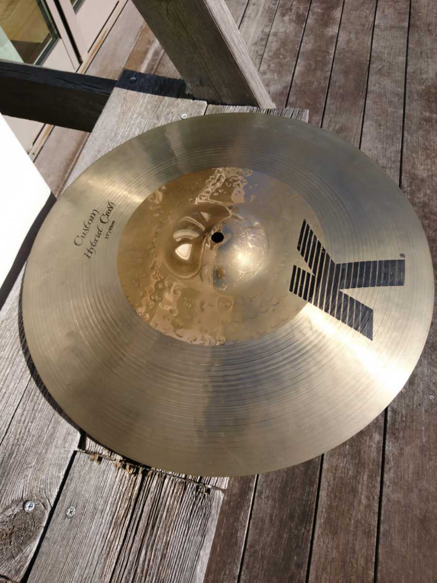 Zildjian Kジルジャン カスタムHYBRIDクラッシュ17インチシンバル 