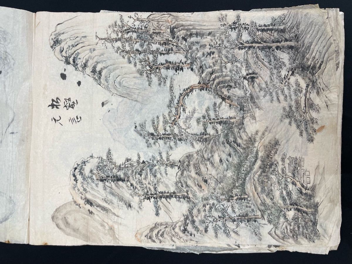 江戸 明治 肉筆 粉本 約85柄 日本画 下絵 水墨画 花鳥画 山水画 風景画