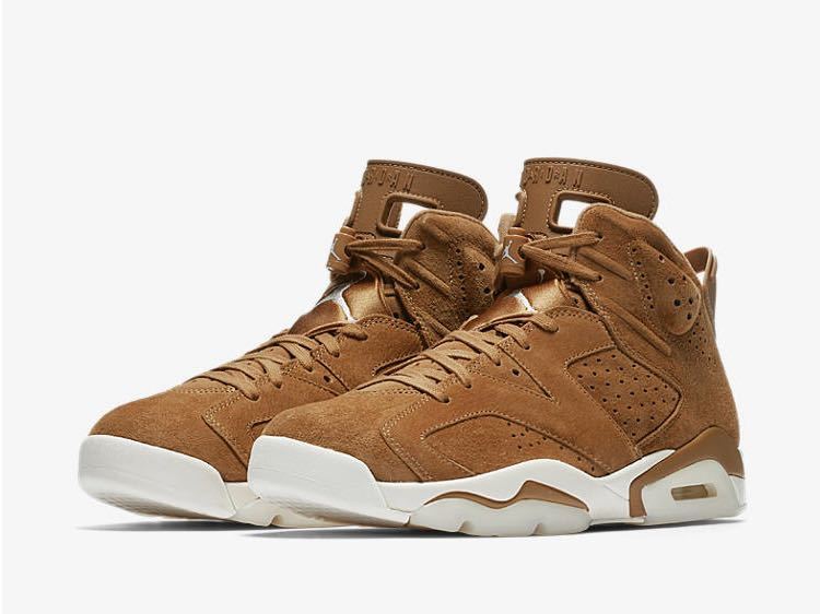 【人気SALE，大人気】 NIKE AIR JORDAN 6 RETRO WHEAT 27cm US9 ナイキ エアジョーダン 6 レトロ ウィート スウェード 金 ゴールド ベージュ 黒タグ(27.0cm)｜売買されたオークション情報、yahooの商品情報をアーカイブ公開 - オ 27.0cm
