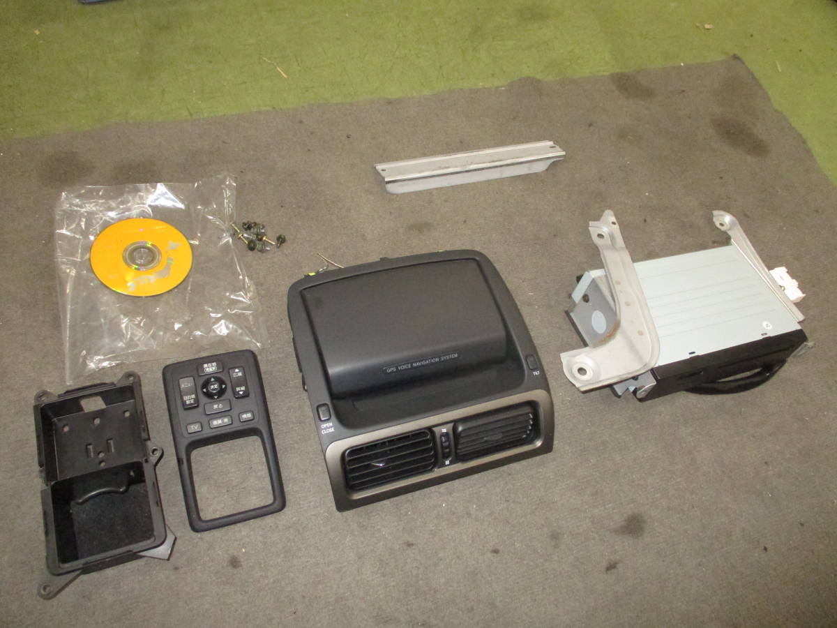 GXE10W アルテッツァジータ 後期 純正DVDナビモニター(開閉チルト良好