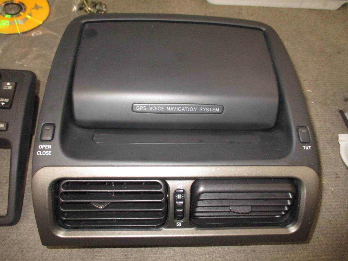 トヨタ アルテッツァ 純正ナビ モニター GXE10W アルテッツァジータ 後期 純正DVDナビモニター(開閉チルト良好