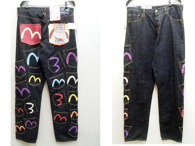 ◇即決[W36]デッドストック 未使用品 EURO EVISU メニーポケット 0119  