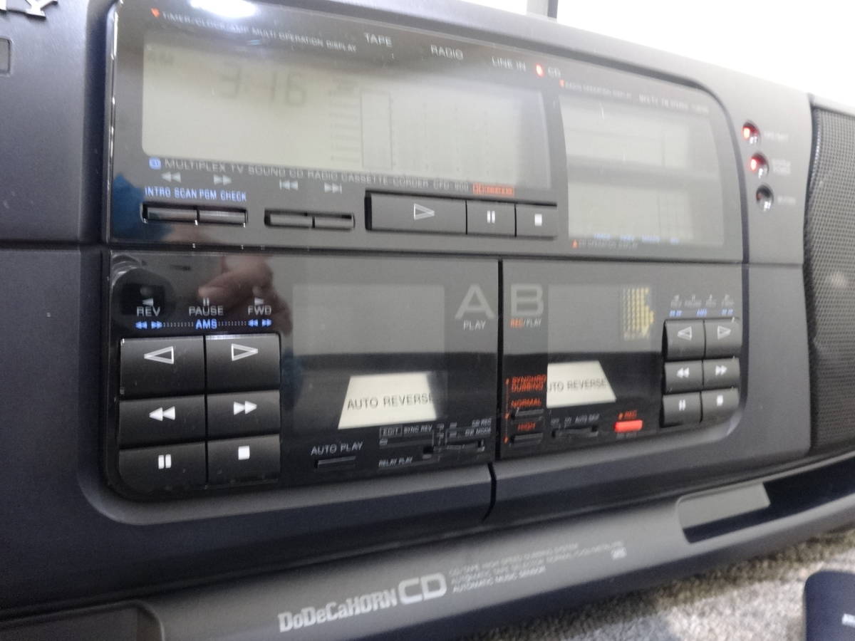 ラジオ・コンポ SONY CFD-900 DoDeCaHORN Yahoo!オークション - ソニー