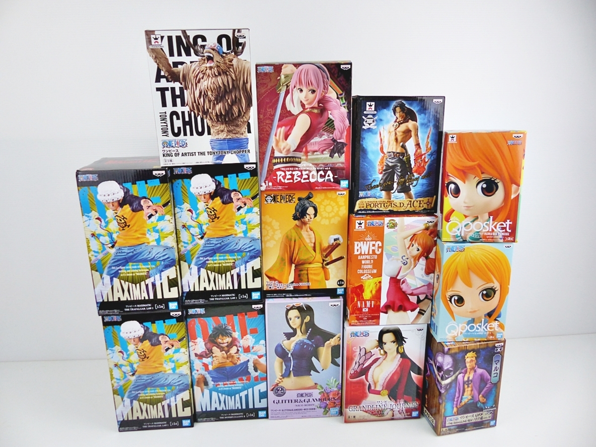 B-3-1 ONE PIECE ワンピース プライズ 他 フィギュア 14点セット まとめ売り 開封 混在 ルフィ チョッパー ロー ナミ など(ONE PIECE)｜売買されたオークション情報、yahooの商品情報をアーカイブ公開 その他