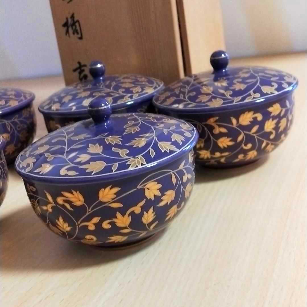 たち吉 唐草 湯呑み 蓋付き 5客セット 急須セットたち吉 唐草 5客 ...