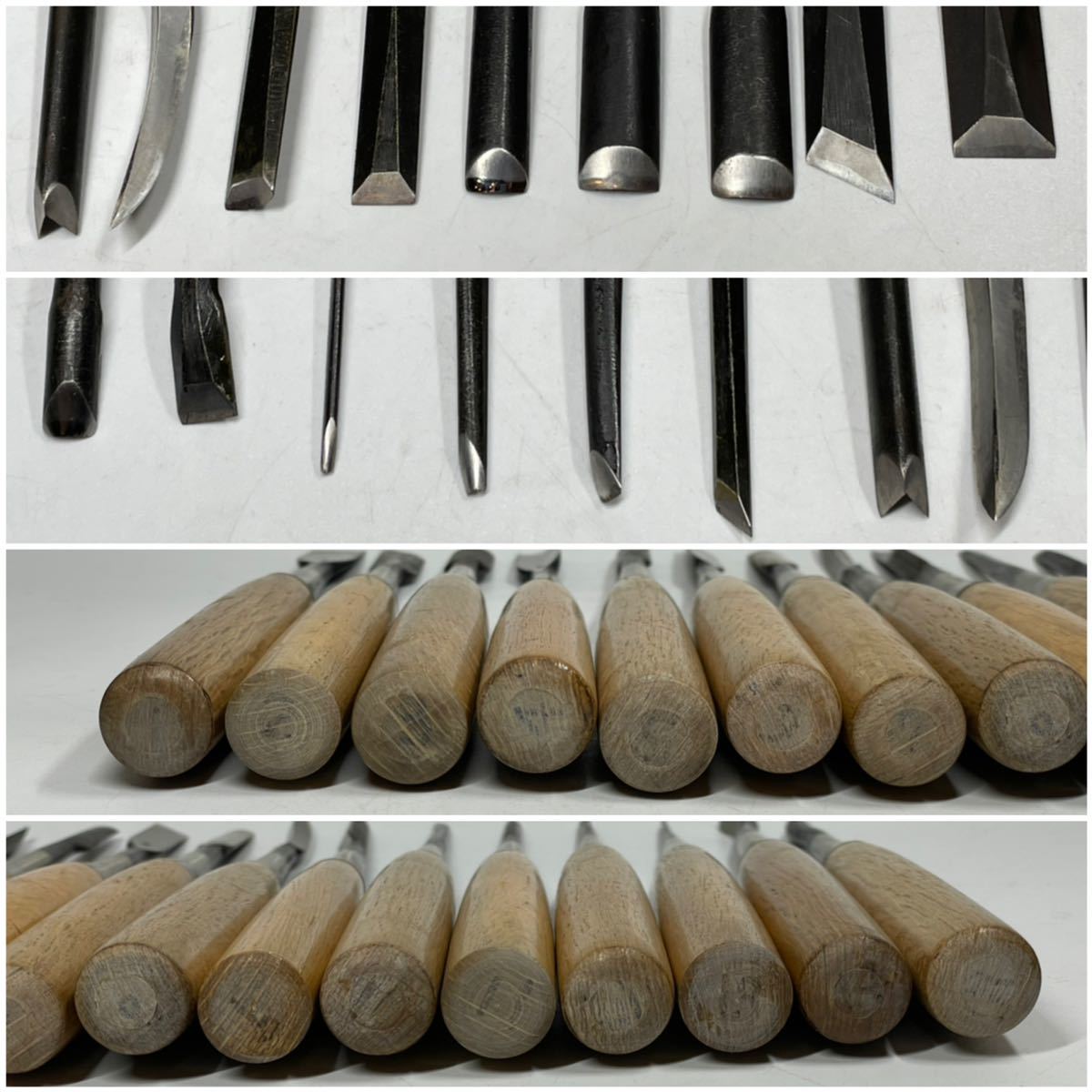 彫清作 彫刻刀15本セット 木箱入り 青紙鋼