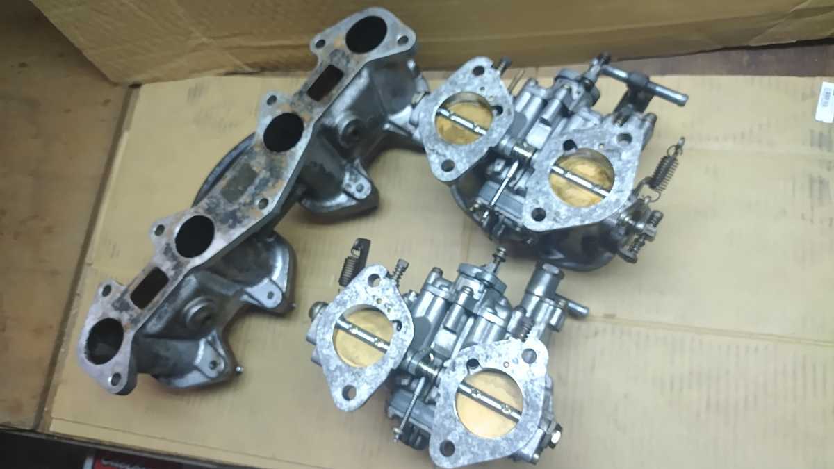 40パイ SOLEX インマニ ソレックス40パイ品 一基 当時物トヨタ純正