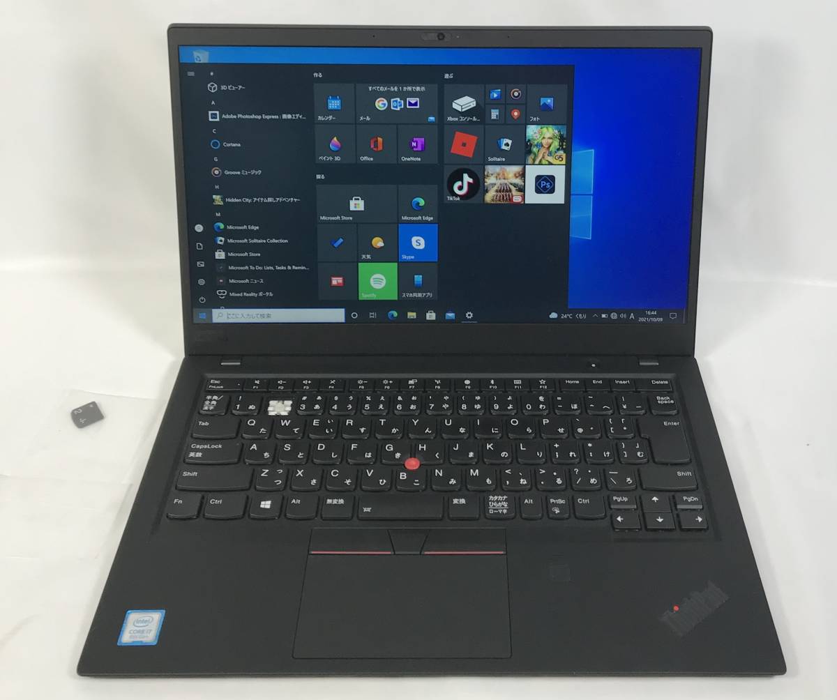 K4021016 Lenovo ThinkPad X1 Carbon/i7-8550U/16GB/512GB 1点【中古動作品】