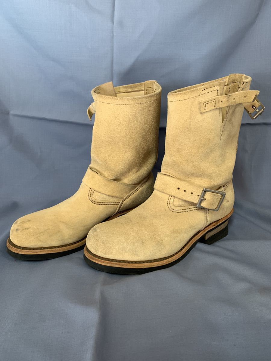 人気SALE，低価 良品 レッドウイング 8D 8268 スウェード エンジニアブーツ RED WING