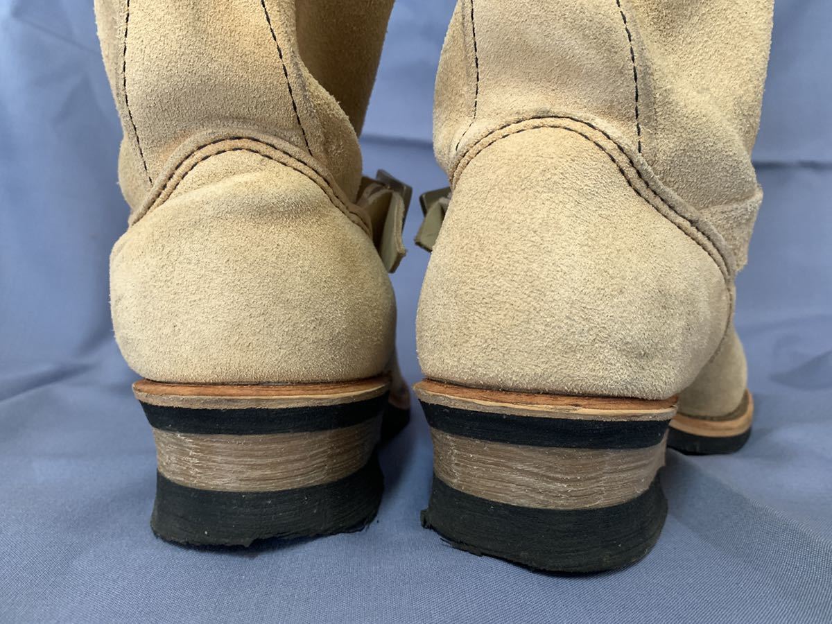 人気SALE，低価 良品 レッドウイング 8D 8268 スウェード エンジニアブーツ RED WING