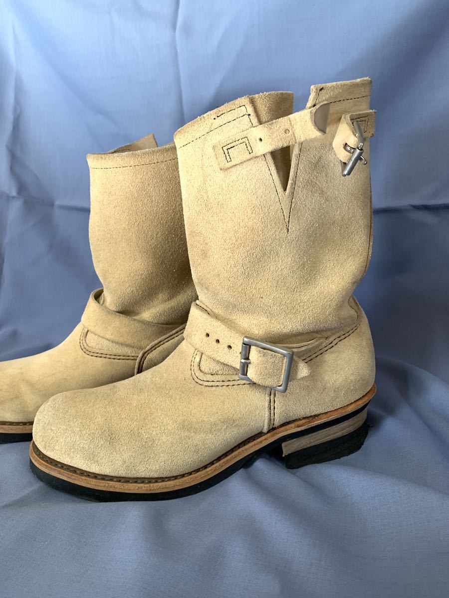 人気SALE，低価 良品 レッドウイング 8D 8268 スウェード エンジニアブーツ RED WING