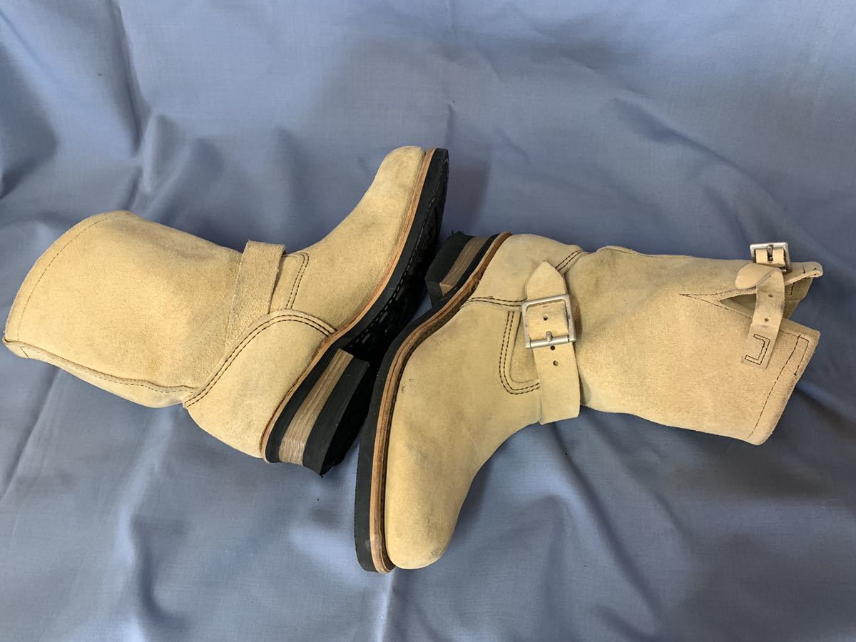 人気SALE，低価 良品 レッドウイング 8D 8268 スウェード エンジニアブーツ RED WING