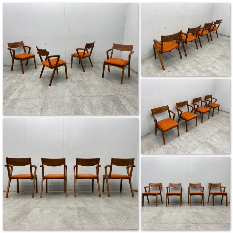 T9246☆展示極美品☆ナガノインテリア☆ダイニング5点set