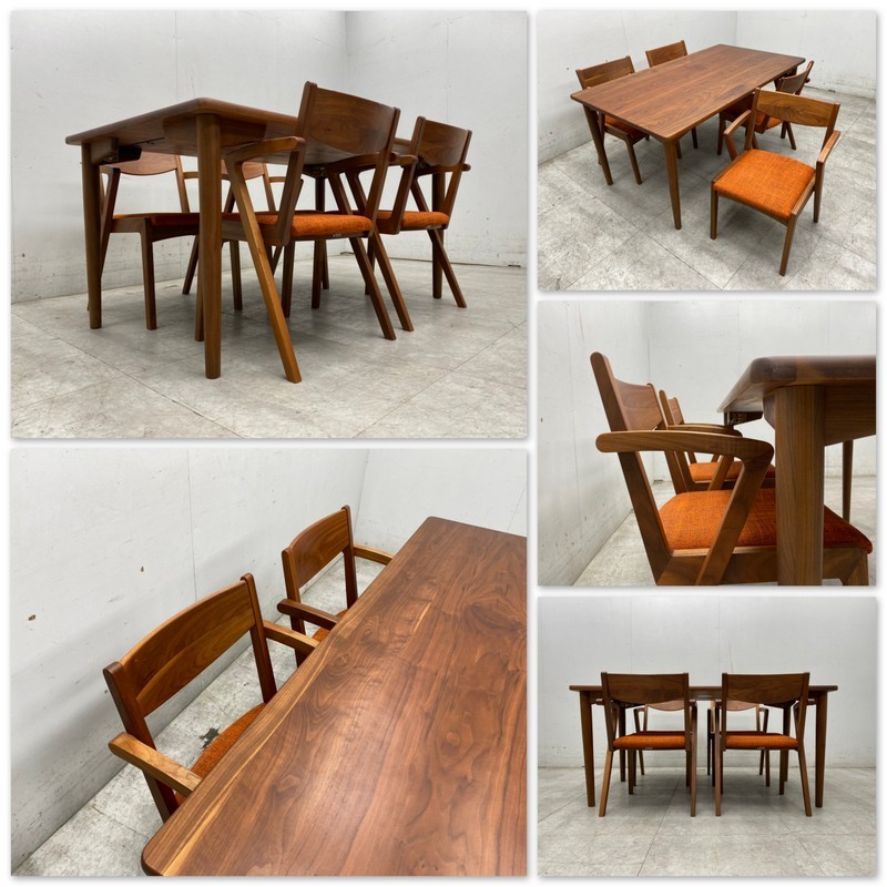 T9246☆展示極美品☆ナガノインテリア☆ダイニング5点set
