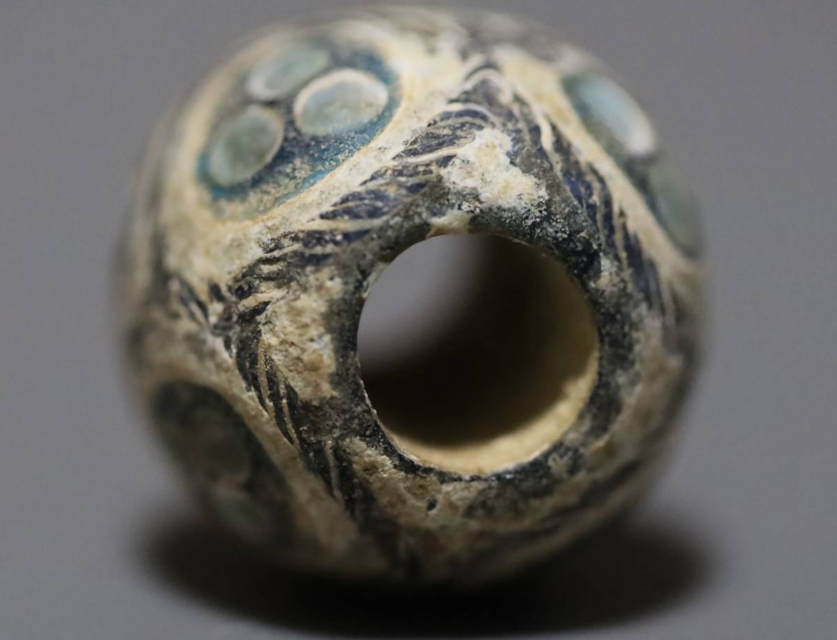 中国美術 中国琉璃 戦国とんぼ玉 古代ガラス 蜻蛉玉