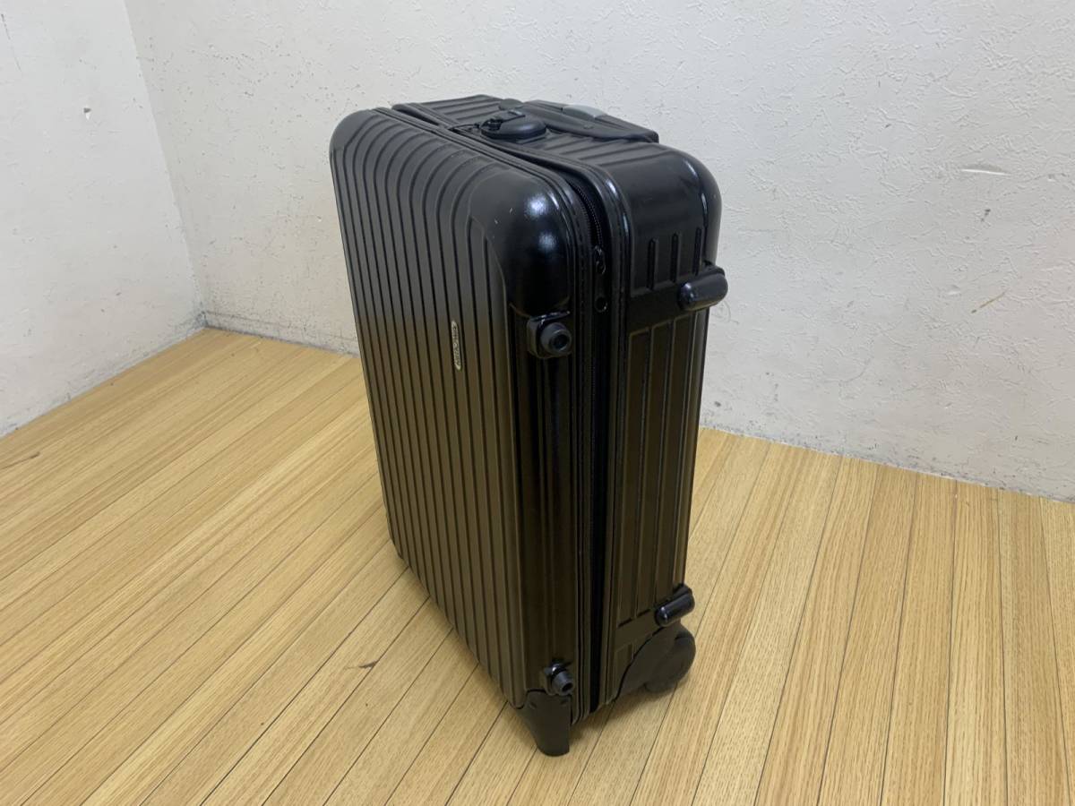 □RIMOWAリモワ キャリーケース黒 2輪□スーツケースバッグ旅行かばん