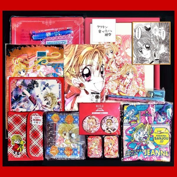 □18点[神風怪盗ジャンヌ]グッズ ファイル,下敷き,ハンカチ,色紙,手帳