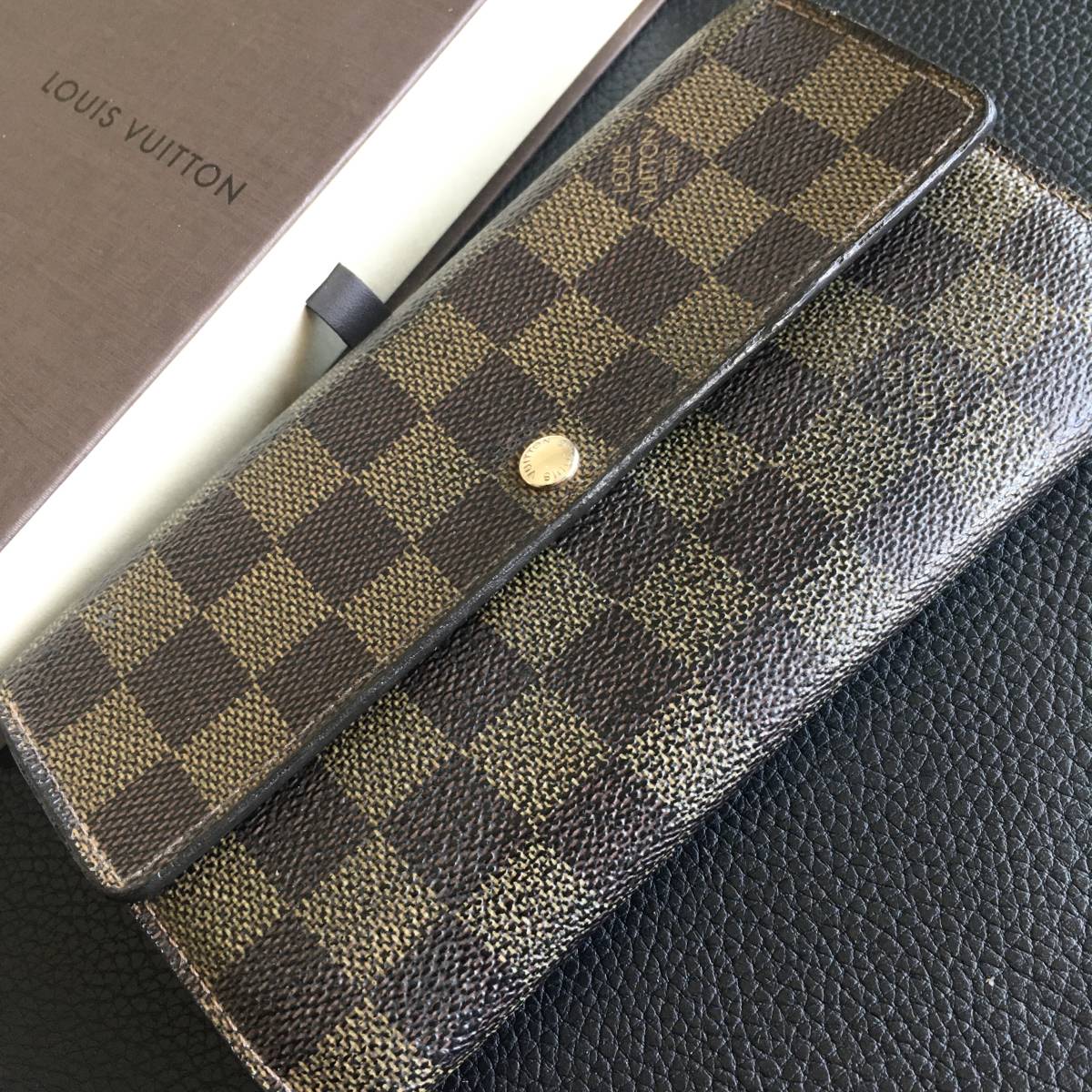 良品】1円～ ルイヴィトン 長財布68 LOUIS VUITTON ポルトフォイユサラ 