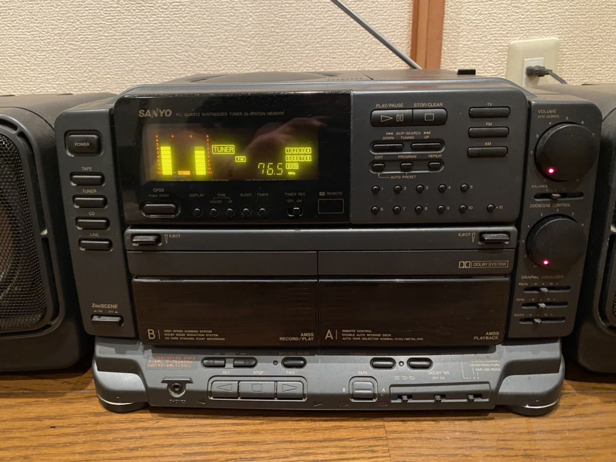 通電確認済み 美品 SANYO CD ラジオカセット PH-Z300 難あり ジャンク